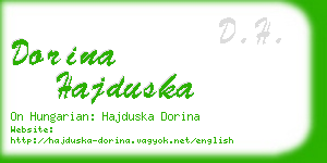 dorina hajduska business card